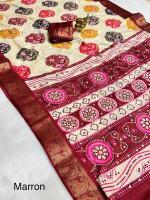 Vastrangan bandhani print surat m saree wholesale market